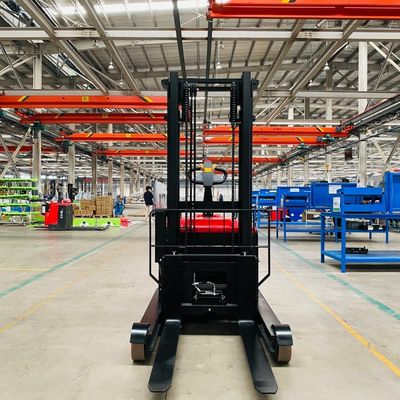 AC Motor Drive Narrow Aisle Walkie Standing on Counterbalanced Stacker for Warehouse