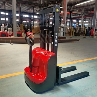 AC Motor Electric Stacker 1500kgs Material Handling Pallet Stacker Walkie Pallet Forklift