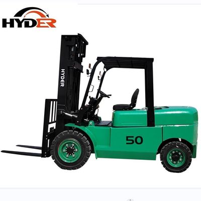 5t Load Capacity Electric Forklift with Four Wheels and Mosfet Control System