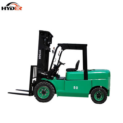 5 Ton Load Capacity Hyder 5000kg Lithium Battery Electric Forklift with Pneumatic Tire