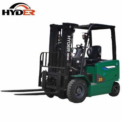 Fuel Electric 2.5ton 4 Wheels Driven Electric Forklift with CE ISO by Hyder Manufacture