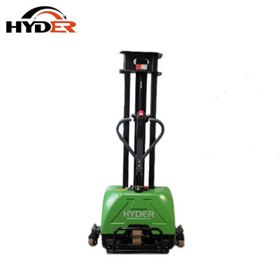 800/1000/1300mm Lift Height Stacker Self Loading Pallet Truck Electric Lift Stacker