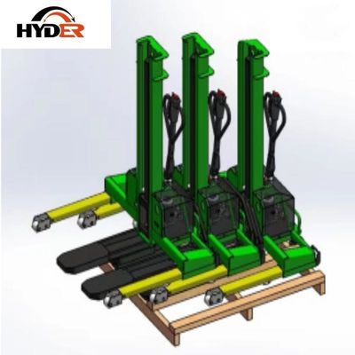 Manufacture Hyder Fully Electric Straddle Self Lifting Stacker 1t Drive Motor AC Motor