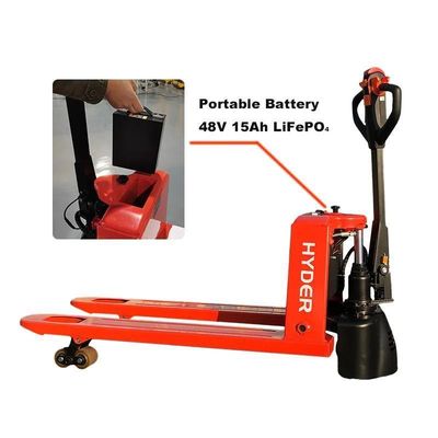 1500kg Load Capacity Electric Pallet Jack with Durable Lead-Acid Battery and DC Motor