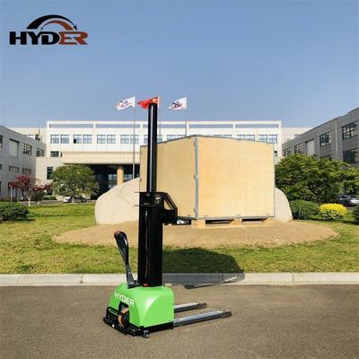HSLF500 0.5t Capacity Lithium 48V 15ah Self Lifting Stacker for 1300mm Lifting Height