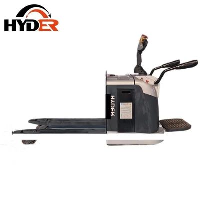 2.5T Load Capacity 2010X800X1380MM Design 24V 240ah Powered Stand on Pallet Jack with CE