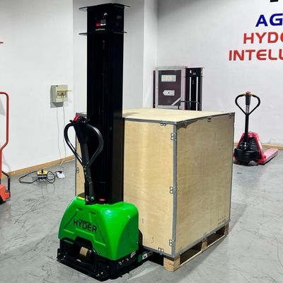 1000kg 1.6m Self Loading Stacker for Truck Material Handling Equipment Electric Power