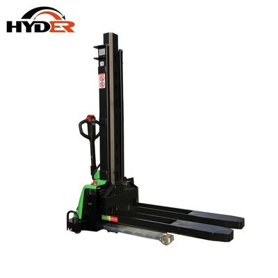 1300kg/1500kg Self Loading Full Electric Pallet Truck Lift Stacker 1600mm for Products