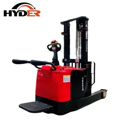 Flexible Standing Electric Reach Stacker for Warehouse 1.6t 3500lb AC Motor Drive