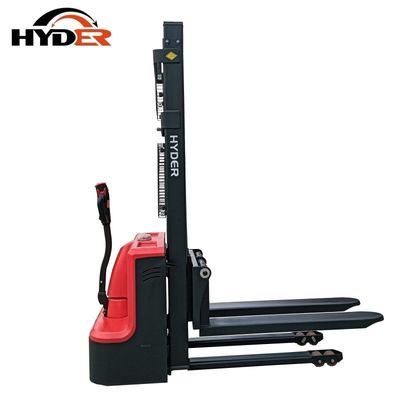 1.0t Capacity Electric Walkie Straddle Loaders with Closed Pallet Stacking and AC Motor