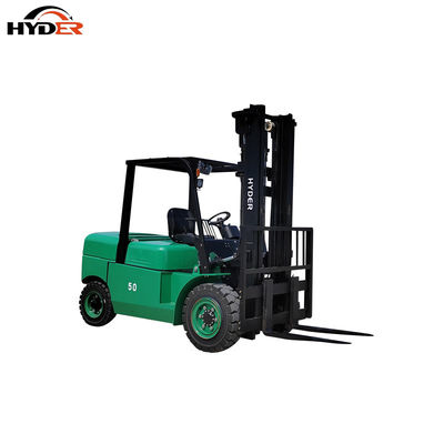 5 Ton Load Capacity Hyder 5000kg Lithium Battery Electric Forklift with Pneumatic Tire