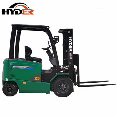 Fuel Electric 2.5ton 4 Wheels Driven Electric Forklift with CE ISO by Hyder Manufacture