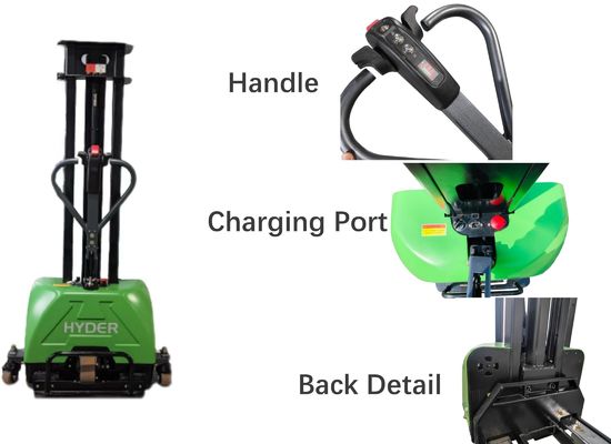 2110X850X2070MM Portable Self Propelled Forklift Stacker for Easy Van Pallet Handling