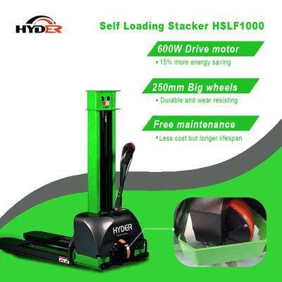 1000kg Capacity Self Lifting Loading Stacker with 1300mm Lift Height and Performance