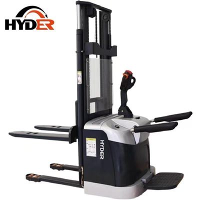 1500kg Stacker for Market Hyder Full Battery Standing Stacker Mini Forklift Stand Stacker