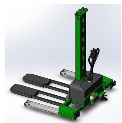 Hslf1000s Electric Self Lifting Stacker with Wide Leg Fuel Electric Block Pallet
