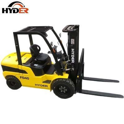 Powerful Hyder 4ton Diesel Forklift Truck with Automatic Transmission 3183X1485X2300MM
