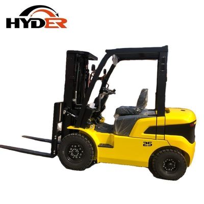 2.5ton Diesel Forklift with 3m Duplex/Triplex Full Free Mast and Pneumatic/Solid Tire