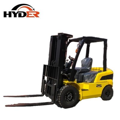 2.5ton Diesel Forklift with 3m Duplex/Triplex Full Free Mast and Pneumatic/Solid Tire