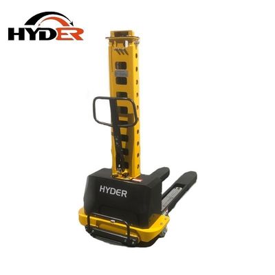 Manufacture Hyder 0.5t/1t Portable Semi Electric Self Lifting Stacker with AC/DC Motor