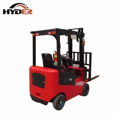 1000kgs Electric Forklift Trucks with Four Fulcrum Points and Full Battery Power