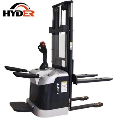 Electric Pallet Stacker Forklift Sliver 2000kgs for Warehouse Lifting Height 3000-5500