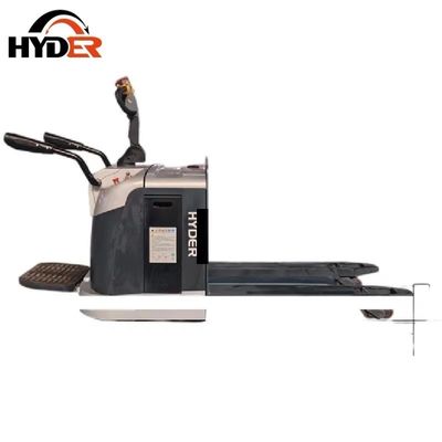 2.5T Load Capacity 2010X800X1380MM Design 24V 240ah Powered Stand on Pallet Jack with CE